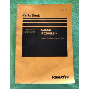Komatsu PC200LC-8 Hydraulic Excavator Parts Book Manual s/n C60001 AND UP &amp; GIFT
