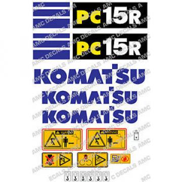 KOMATSU PC15R SET DI ADESIVI DECAL SCAVATRICE