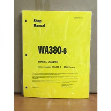 Komatsu WA380-6 Wheel Loader Shop Service Repair Manual (H65001 &amp; up)