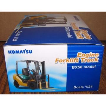 KOMATSU BX50 Engine Fork Lift Truck Toy 1/24 Die Cast Metal Collectible  HTF
