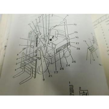 Komatsu FB20SH/25SH/30SH Parts Service Repair Maintenance Manual Book (E33-2244)