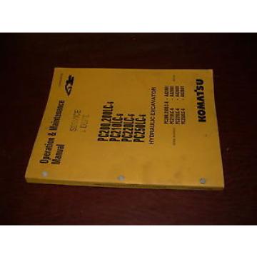 KOMATSU 200 210 220 250 -6 EXCAVATOR OPERATION MAINTENANCE BOOK MANUAL