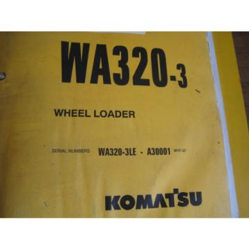 Komatsu WA320-3 3LE Wheel Loader Tractor Parts Book Manual BEPBW19070 Used
