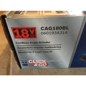 Brand New Bosch CAG180BL Angle Grinder 18V Li-Ion 4-1/2&#034; w/ L-BOXX (Tool Only)