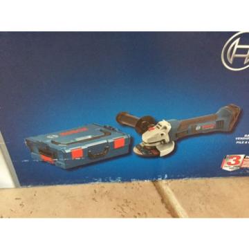 Brand New Bosch CAG180BL Angle Grinder 18V Li-Ion 4-1/2&#034; w/ L-BOXX (Tool Only)