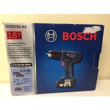 BRAND NEW Bosch DDB181-02 Compact 1/2 in. Drill/Driver