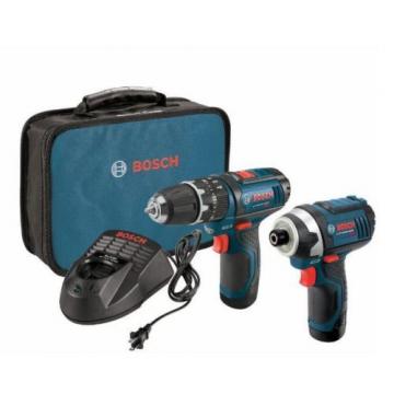 New Drill Driver 12 Volt Lithium Ion Cordless 3/8 in and 1/4 in Impact Combo Kit