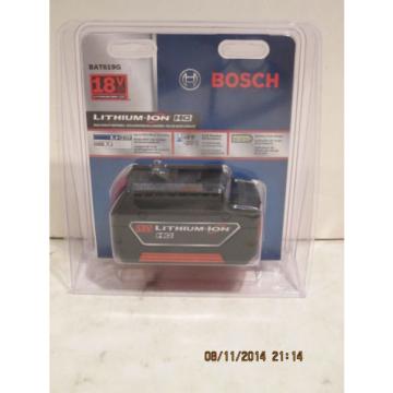 Bosch 18 Volt Lithium-Ion Cordless Tool Fat Pack Batt BAT619G w/Fuel Gauge-NISP!