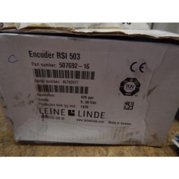 NEW Leine Linde 507692-16 Encoder RSI 503 Standard 9-30 VDC HTL 420 Resolution