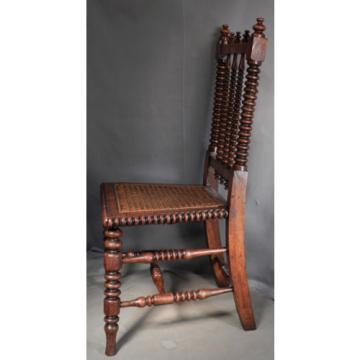 Antique German Sausage Turned Walnut Childs Chair Jenny Linde 1830 Photographers