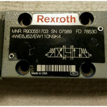 Bosch Rexroth 4WE6J60/EW110N9K4 Directional Spool Valve R900551703