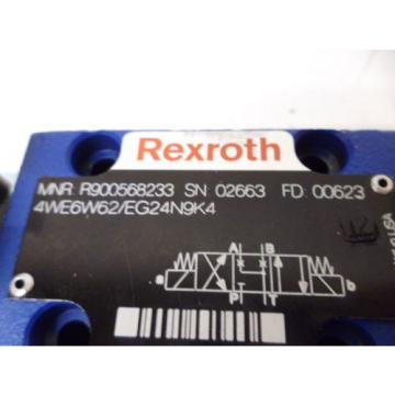 REXROTH 4WE6W62/EG24N9K4 HYDRAULIC VALVE R900568233 Origin NO BOX