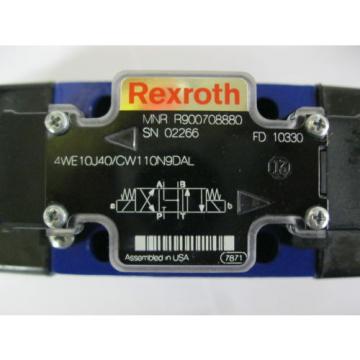 R900708880 Bosch Rexroth Hydraulic Directional Control Valve 4WE10J40/CW110N9DAL