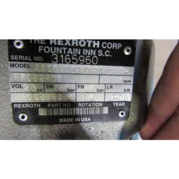 REXROTH AA10VS028DRG/31R-PKC62K01 AXIAL HYDRAULIC PISTON pumps BH00966024