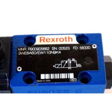 Origin REXROTH R900905662 VALVE 3WE6A60/EW110N9K4