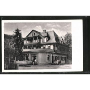 schöne AK Sitzendorf, HO-Hotel Zur Linde 1958