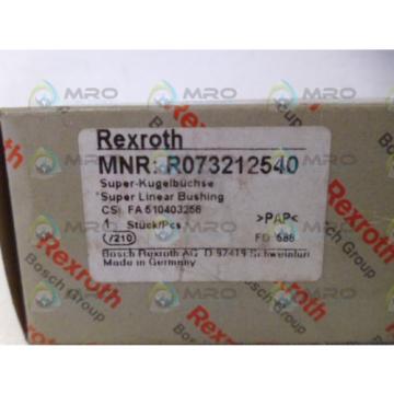 REXROTH R073212540 LINEAR BUSHING Origin IN BOX