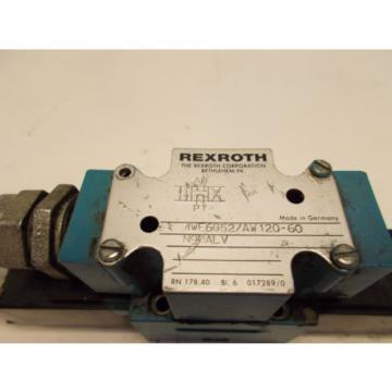 Rexroth 4WE6G52/AW120-60 Hydraulic Directional Valve D03 115V