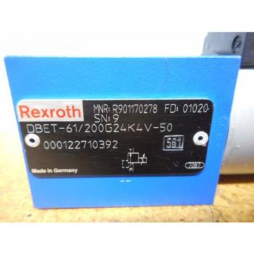 Rexroth DBET-61/200G24K4V-50 R901170278 Hydraulic Proportional Control Valve origin