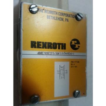 Rexroth Solenoid Valve 4WE10E21/AW110N9DAV / 4WE10E21 AW110N9DAV