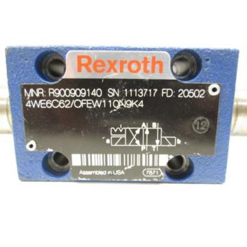Rexroth R900909140 Hydraulic Directional Control Valve, 4 Way 2 Pos, 5100 psi