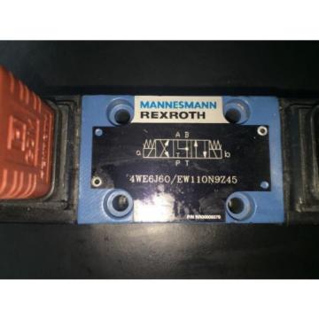 Rexroth Hydraulic Directional Valve 4WE6J60/EW110N9Z45 P/N RR00009279