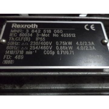 REXROTH 3842518050 230/400V 1HP AC MOTOR