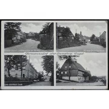 Hermannsdorf,Elterlein,Gasthaus Linde,Schule,Ak 1942