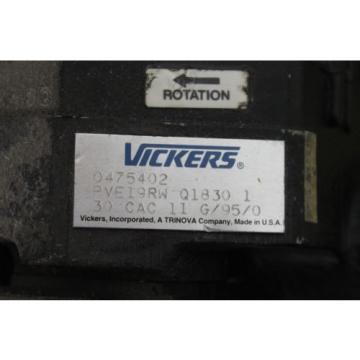 Origin VICKERS HYDRAULIC PUMP PVE19RW-Q1830-1 0475402