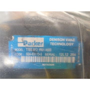 Origin Parker Denison T7BS B12 1R01 A500 Hydraulic Pump 024-63113-5