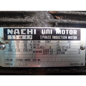 Nachi Variable Vane Pump amp; Motor_PVS-2B-35N1-11_LTIS85-NNRY_UPV-2A-35N1-55-4-11