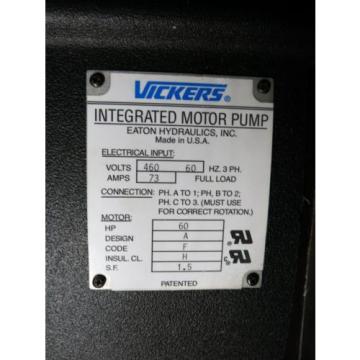60 HP Vickers Integrated Motor Pump 35 GPM 2500 PSI Hydraulic Power Supply origin