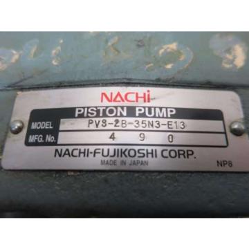 NACHI FUJIKOSHI PVS-2B-35N3-E13 35CC/REV HYDRAULIC PISTON PUMP D519172