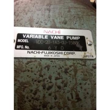 Nachi Variable Vane Pump Motor_VDC-2B-1A3-GU1588_LTIS85-NR_UVD-2A-A3-37-4-1188A