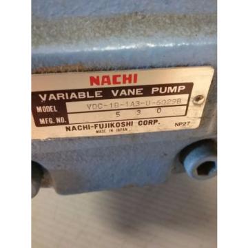 Nachi Varible Vane Pump VDC-1B-1A3-U-6029B_UVC-1A-A3-15-4-6029B