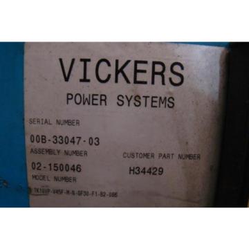 Vickers Hydrualic Power Distrubution Unit 10vp V45F H34429 02-150046