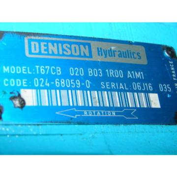 DENISON T67CB-020-B03-1R00-A1M1 HYDRAULIC MOTOR XLNT