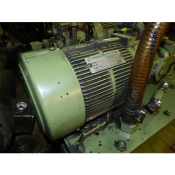 Daikin 2 HP Oil Hydraulic Unit, # Y473063-1, Daikin Pump # V15A1R-40, Used
