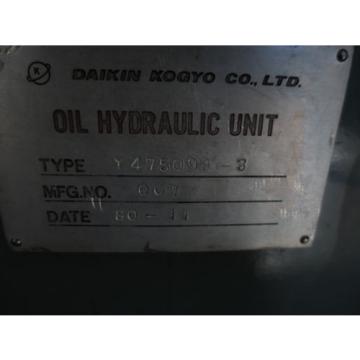MORI SEIKI DAIKIN HYDRAULIC OIL MOTOR M15A1-2-30 PUMP Y475098-3 PISTON V15AIR-95