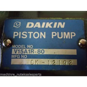 Daikin Piston Pump V15A1R-80 _ V15A1R80 _ Mori Seiki MV-35/40 698