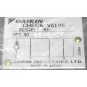 Origin DAIKIN MC-02P-05-65 CHECK VALVE MC02P0565