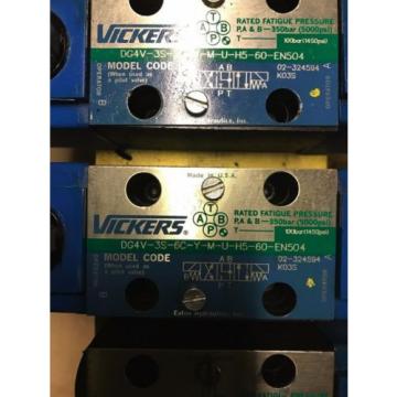 Vickers  Hydraulic Valves, Valve Coil, and Valve Manifold