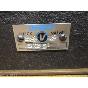Vickers 358462 K09S CG5-825-S17 Hydraulic Check Valve origin Old Stock