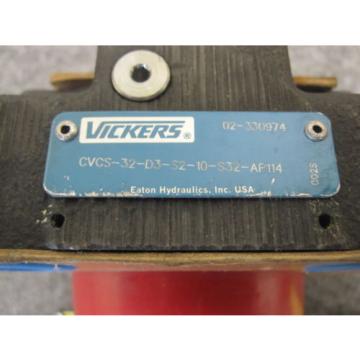 Origin VICKERS HYDRAULIC VALVE # CVCS-32-D3-S2-10-S32-AP114