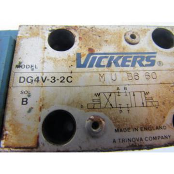 Vickers DG4V-3-2C-M-U-B6-60 Directional Hydraulic Solenoid Control Valve 115V