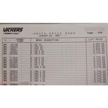 VICKERS HYDRAULIC  PUMP V-134-20 V134 V135