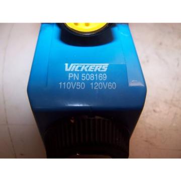 Origin VICKERS HYDRAULIC SOLENOID VALVE DG4V-3-7BL-FPA5WL-B6-60  120 VAC