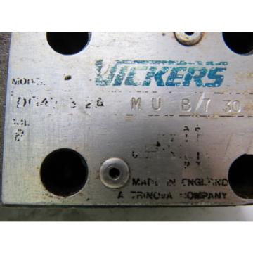 Vickers DG4V-3-2A-M-U-B7-30 Hydraulic Control Valve 120V Coil