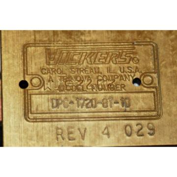 VICKERS  DPC-1720-8T-10  HYDRAULIC CHECK VALVE NOS