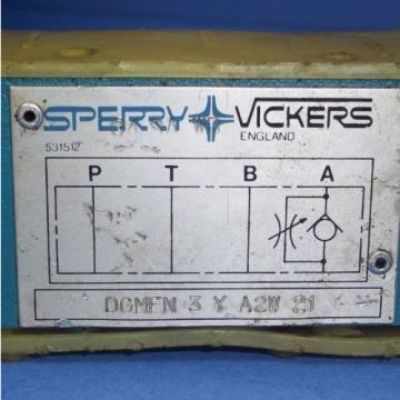 SPERRY VICKERS HYDRAULIC VALVE, DGMFN-3-Y-A2W-21